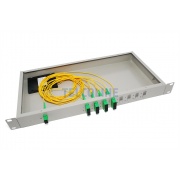 1U/19" Obudowa rack do splittera 1:16 SC Duplex 