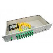 2U/19" Obudowa rack do splittera 1:32 SC Simplex 