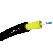 Kabel światłowodowy AIRMAX microADSS 1J, G.657A2, czarny, średnica 3 mm, TPU