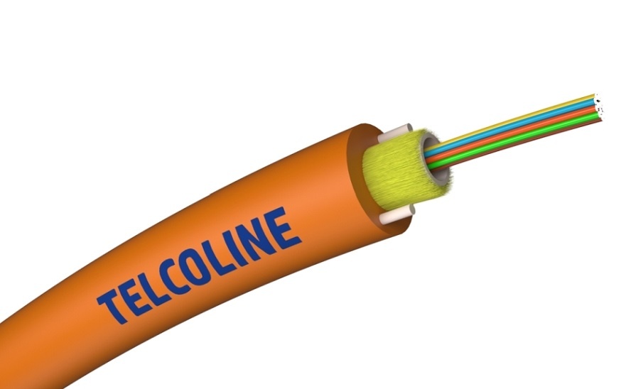 Kabel światłowodowy TELCOLINE 12J DAC, jednotubowy, średnica 6.3mm, G.652d