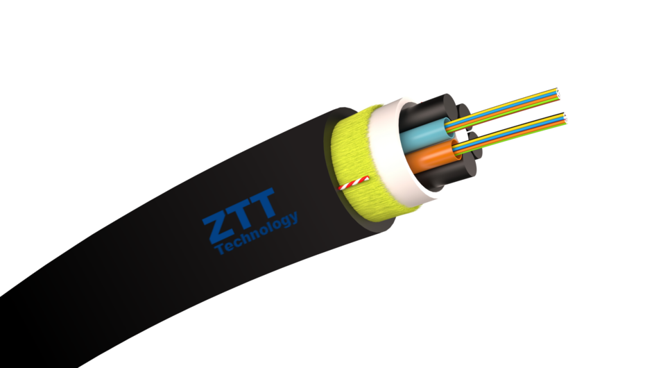 Kabel ZTT 48J ADSS, wielotubowy (12F/T), średnica 11.2 mm, G.652D, 6kN