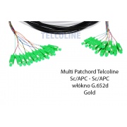 MultiPatchcord Telcoline 12J SC/APC-APC 10m G.652d , średnica 4-7mm