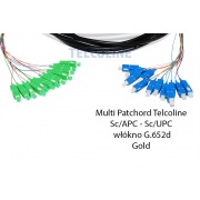 MultiPatchcord Telcoline 12J SC/APC-UPC 15m G.652d , średnica 4-7mm