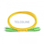 Patchcord SC/APC - SC/APC duplex, LSZH, 1 m G.657A2, 2 mm, żółty