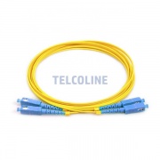 Patchcord SC/UPC - SC/UPC duplex, LSZH, 1 m G.657A2, 2 mm, żółty