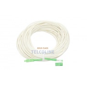 Patchcord światłowodowy TELCOLINE 1J, 40m, średnica 3mm, złącza SC/APC, G.657A2, biały, Gold Class