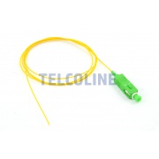 Pigtail światłowodowy SC/APC, LSZH, 1m, G.657, 0.9mm, Loose Tube (Easy strip), żółty
