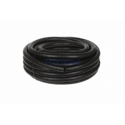 Rura karbowana elektroinstalacyjna PVC z pilotem, 16/11 mm, 50 m, czarna, RKGS