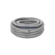 Rura karbowana elektroinstalacyjna/peszel PVC z pilotem, 32/25 mm, 50 m, szara
