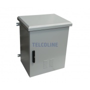 Szafa rackowa zewnętrzna TELCOLINE 15U/19" 600x600 mm, IP56, 2 x wentylator, termostat