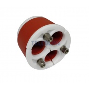 Uszczelnienie ciśnieniowe z flanszą do otworów i rur 97-103 mm, z otworami 3x32 mm
