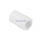 Złączka nakrętna - adapter PVC do rur 20 mm, kolor biały