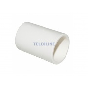 Złączka prosta do rur elektroinstalacyjnych gładkich, 16 mm, biała 