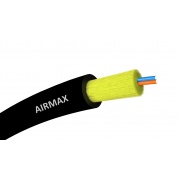 Kabel światłowodowy AIRMAX microADSS 2J, G.657A2, czarny, średnica 3 mm, TPU