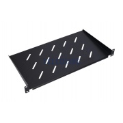 Półka do szafy 1U 19", głębokość 200 mm, kolor czarny