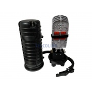 Mufa światłowodowa pionowa TELCOLINE 96F z polem komutacyjnym, uszczelnienie gumowe, 4:1