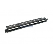 Patch panel 19"/1U, CAT5E, 24 porty, UTP, dual