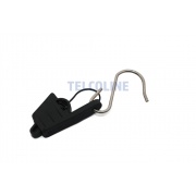 Uchwyt odciągowy klinowy do kabli drop 2-5mm z metalowym uchwytem